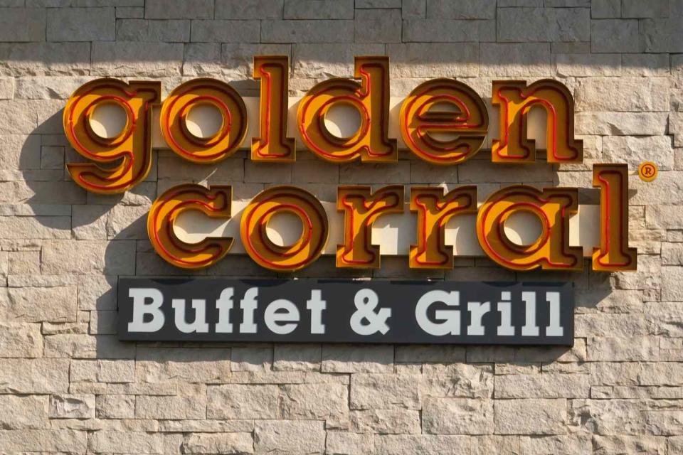 <p>Kirby Lee via AP</p> The Golden Corral Buffet & Grill restaurant is closed amid the global coronavirus COVID-19 pandemic, Tuesday, Oct. 6, 2020, in Downey, Calif.