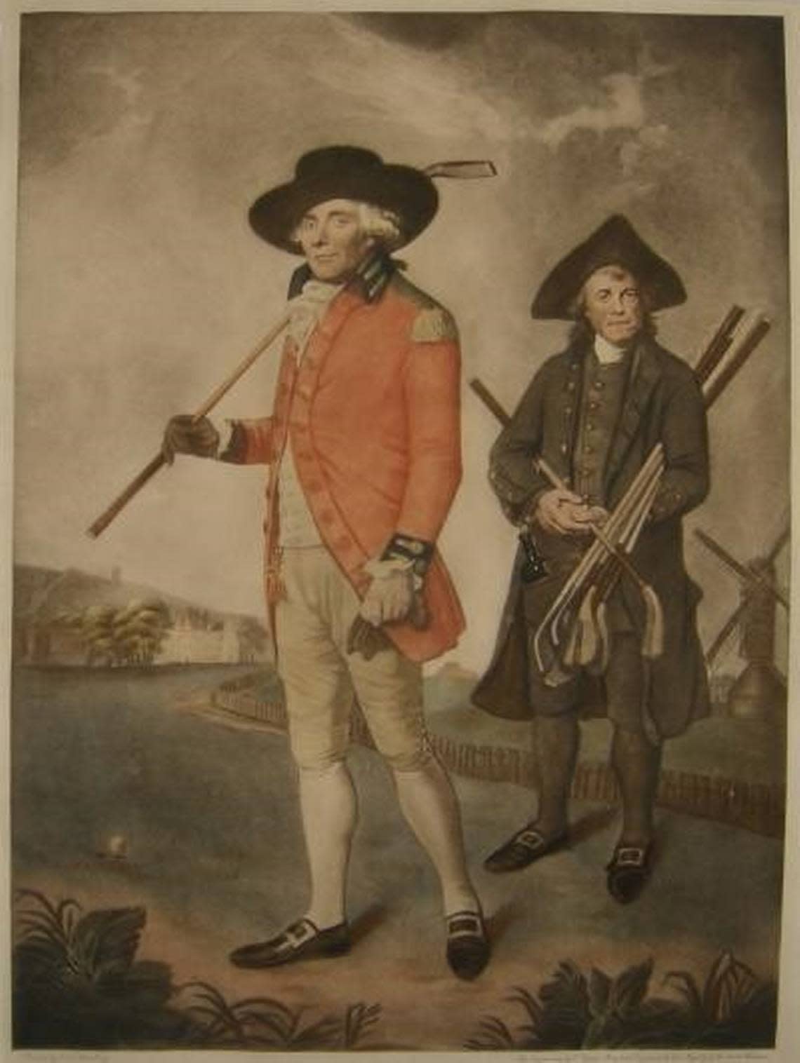 Sir William Innes, current-day mascot of the RBC Heritage, was the subject of the first published golf print in 1790. The image was adapted from an earlier painting by English portrait artist Lemuel Francis Abbott.