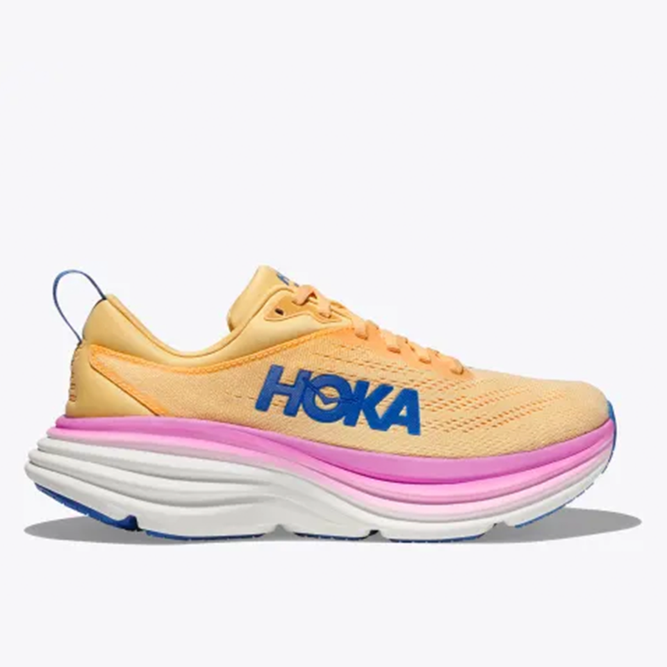 <p><a href="https://go.redirectingat.com?id=74968X1596630&url=https%3A%2F%2Fwww.hoka.com%2Fen%2Fus%2Fwomens-everyday-running-shoes%2Fbondi-8%2F1127952.html%3Fdwvar_1127952_color%3DICYC&sref=https%3A%2F%2F" rel="nofollow noopener" target="_blank" data-ylk="slk:Shop Now;elm:context_link;itc:0;sec:content-canvas" class="link ">Shop Now</a></p><p>Bondi 8</p><p>hoka.com</p><p>$131.99</p>