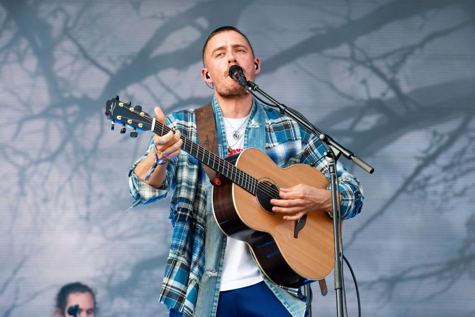 Dermot Kennedy performs on day four of the Lollapalooza Music Festival on Sunday, Aug. 1, 2021, at Grant Park in Chicago. (Photo by Amy Harris/Invision/AP) ORG XMIT: ILRP109