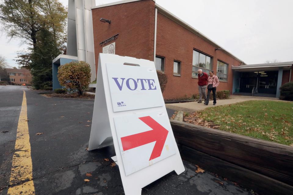 Voters at St. Catharine's in Blauvelt Nov. 7, 2023.