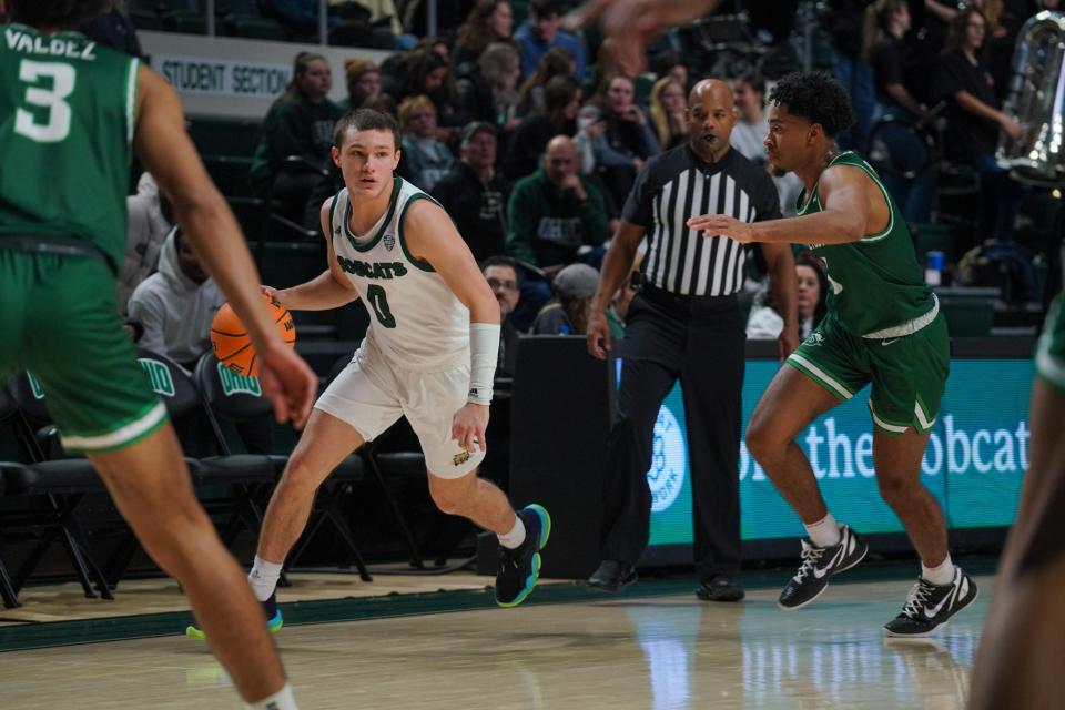 A 2022 Dublin Coffman graduate, Ajay Sheldon is a freshman guard at Ohio University.