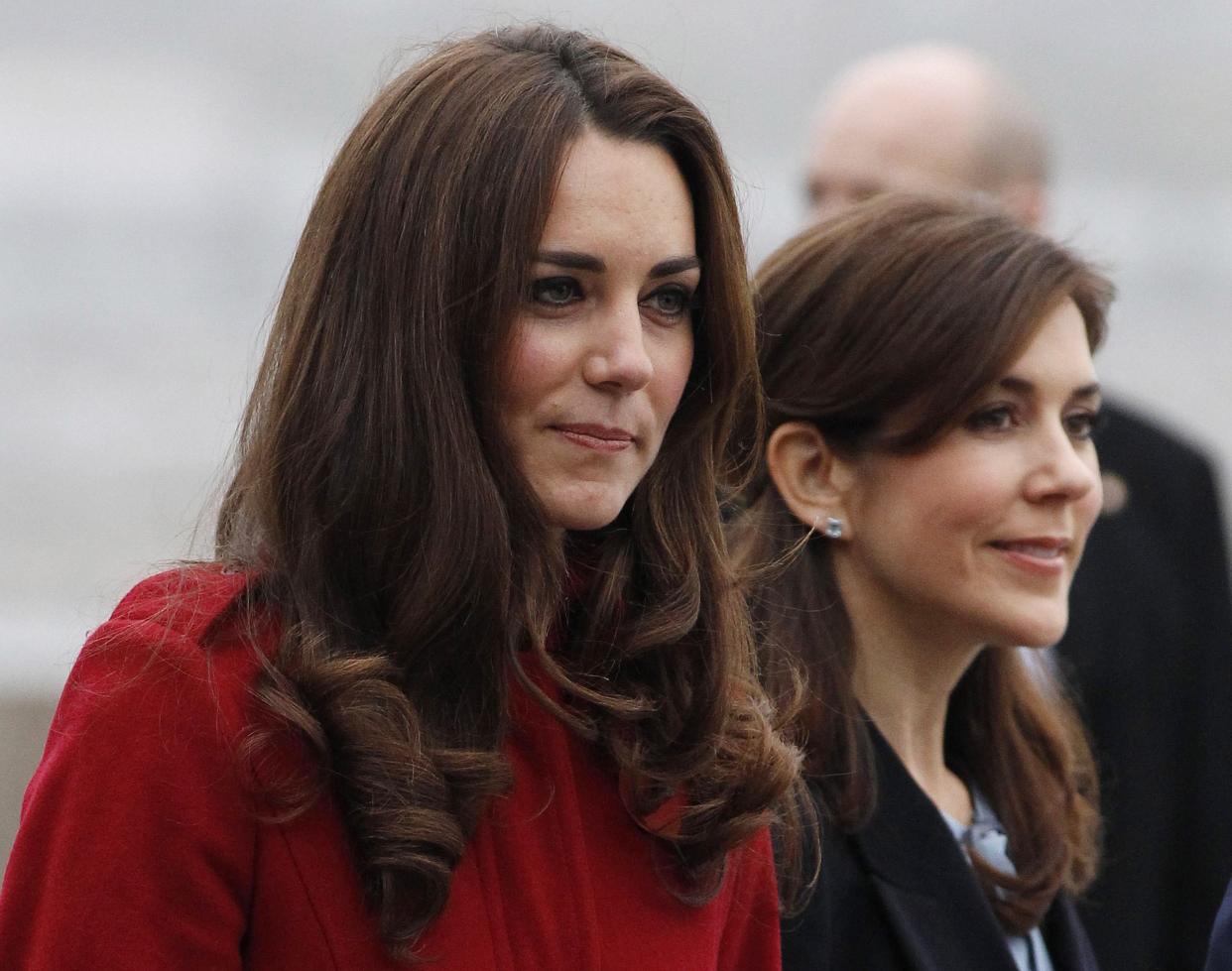 The Duchess Of Camrbridge and Crown Princess Mary Of Denmark 