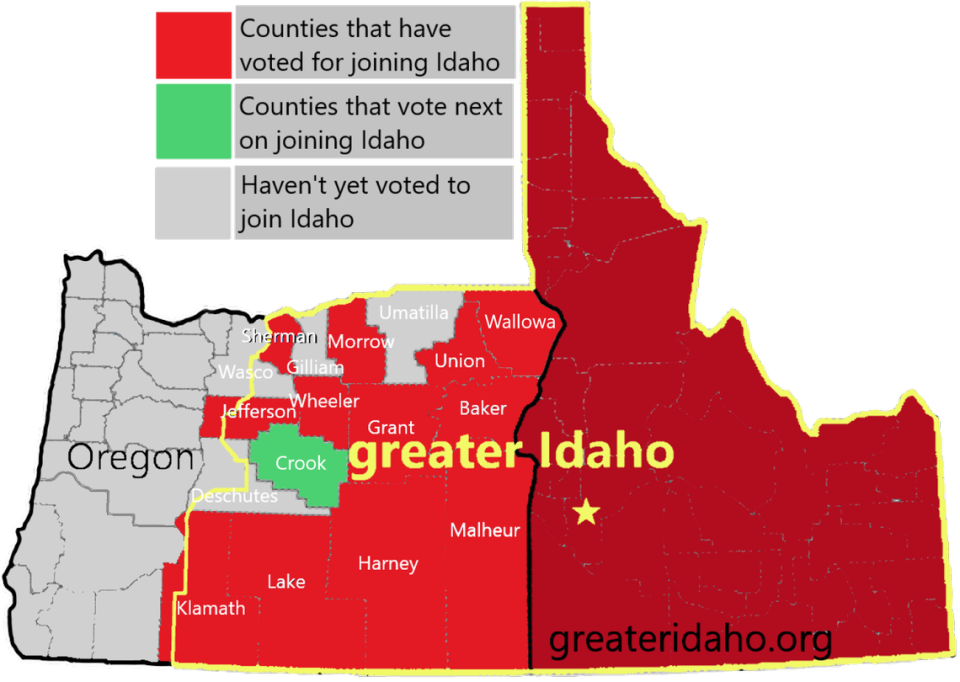 Greater Idaho Movement claims 12th Oregon county to vote in favor of