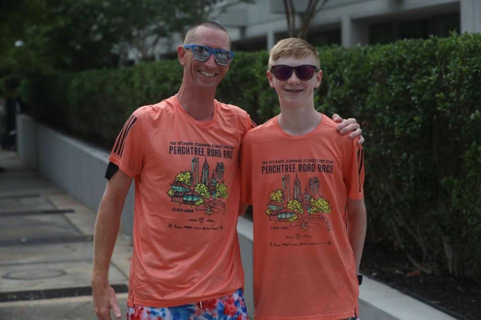 All in the hunt for the 2023 Peachtree Road Race t-shirt.