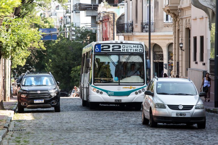 Circulación de colectivos en el casco histórico