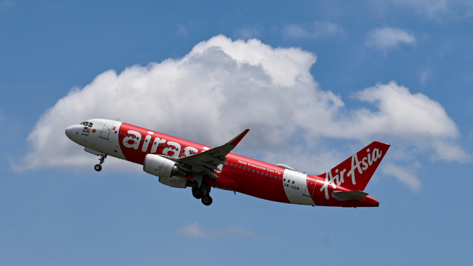 AirAsia plane. 