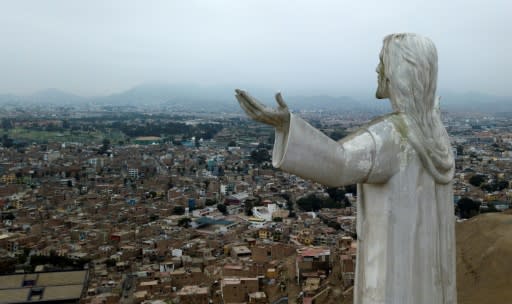 The "Christ of the Pacific" statue that looms over Peru's capital is viewed by some as a symbol of corruption, and thousands are demanding that it be removed