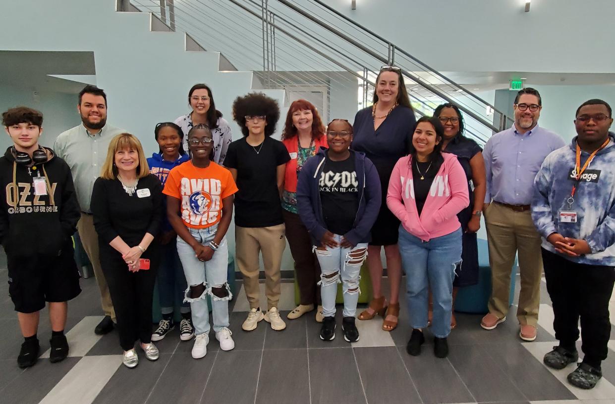 Southeast High School students get an inside look at State College of Florida Manatee-Sarasota as part of a new Big Brothers Big Sisters of the Sun Coast workplace mentoring partnership. “We want to engage students at a younger age so they understand the importance of higher education, and remove barriers so any student can attend SCF,” school President Carol Probstfeld said. The mentoring program, “Beyond School Walls,” was launched in 2014, allowing high school students to interact with leaders in a business setting. For information, call 941-746-7000 or visit bbbssun.org.