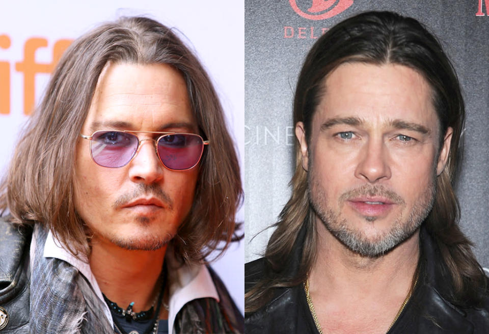 Johnny Depp, Brad Pitt