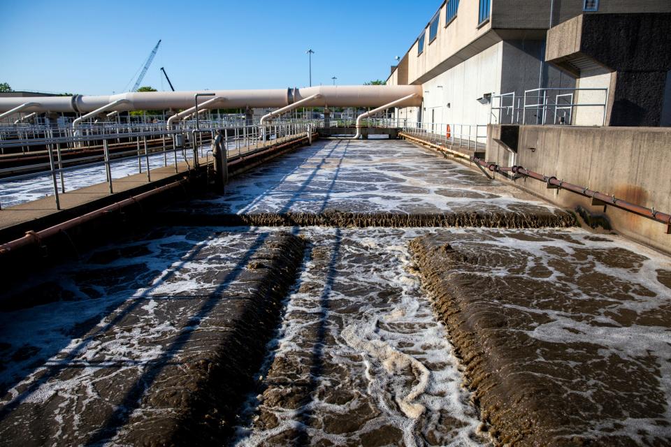 The Mill Creek Wastewater Treatment Plant in Lower Price Hill  is seen in 2020.