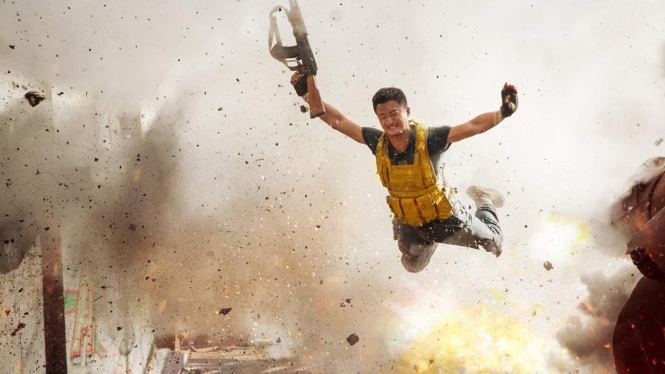 Jing Wu in the film "Wolf Warrior 2." Credit: Well Go USA