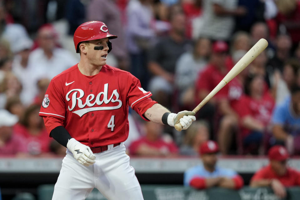 Harrison Bader。（Photo by Aaron Doster/Getty Images）