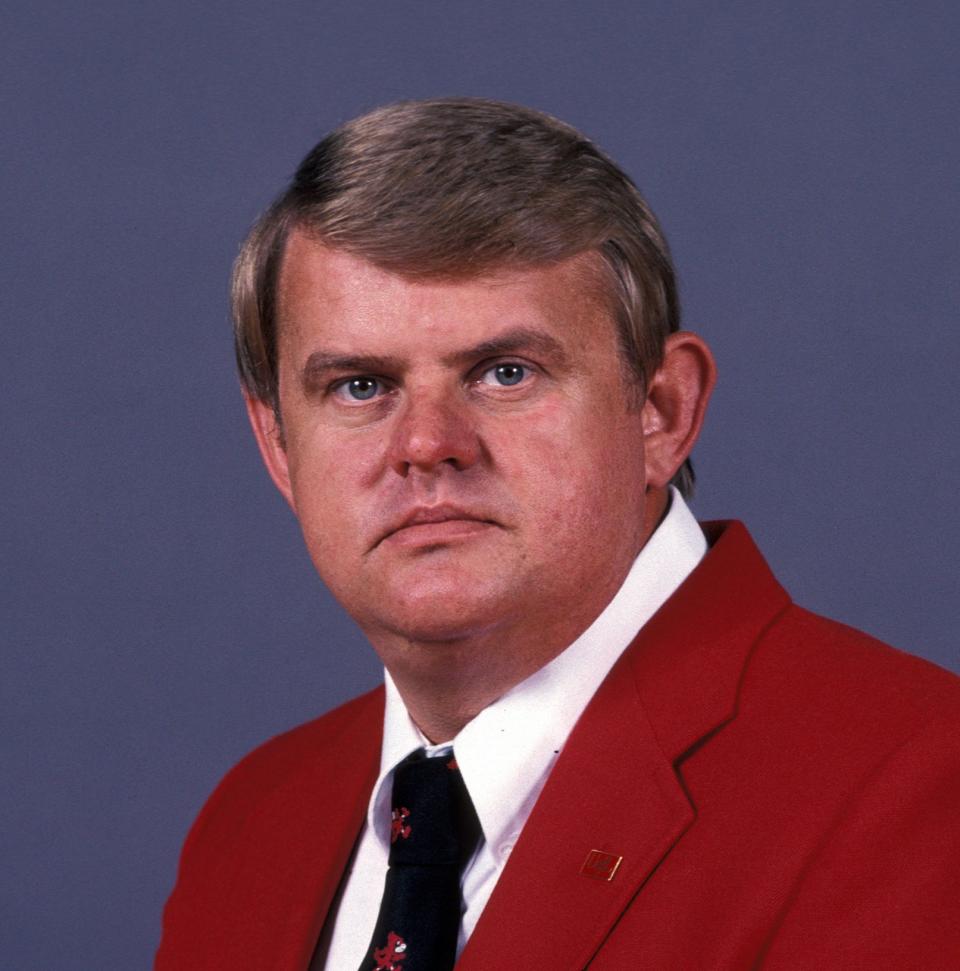 Jerry May, the longtime assistant athletic director for sports medicine at the University of Louisville, poses for a picture. May died Sunday at age 72.