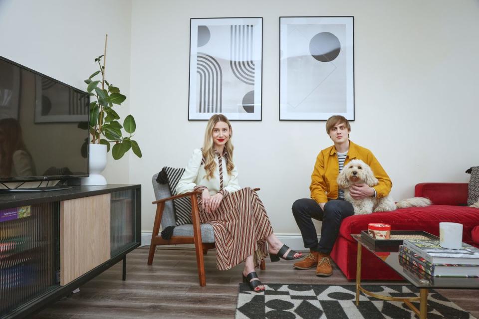 Danielle Kendry and Matt Busher at their home in East Ham (Matt Writtle)