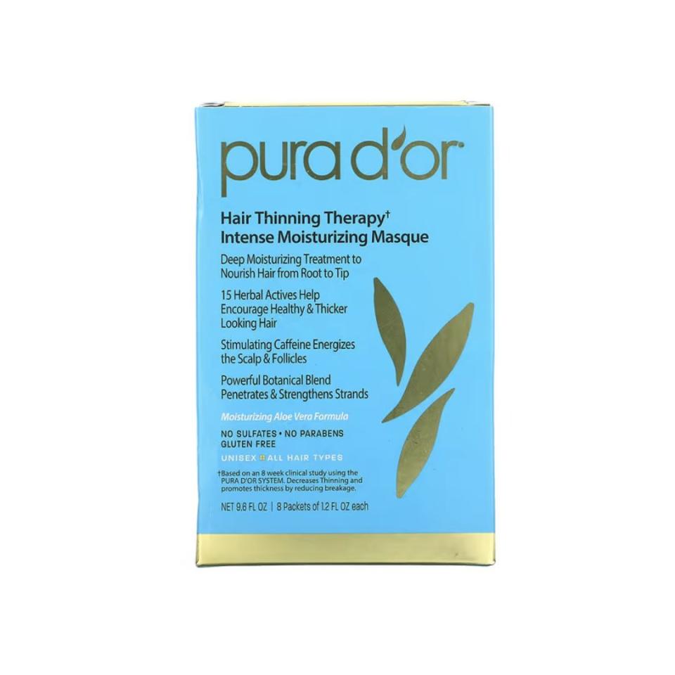 A photo of Pura D'or, Hair Thinning Therapy, Intense Moisturizing Masque.