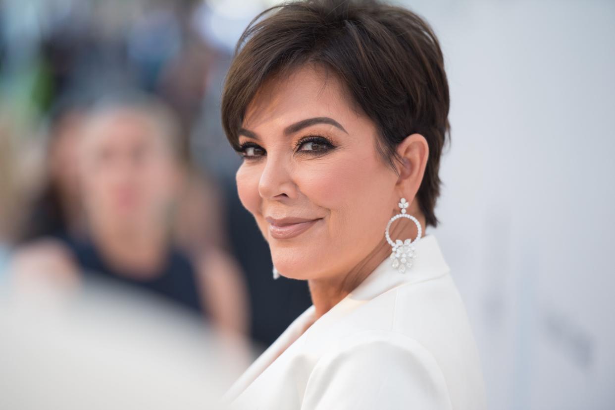 Kris Jenner up-front picture shows that old age has nothing on her as she looks like a damsel in white suit