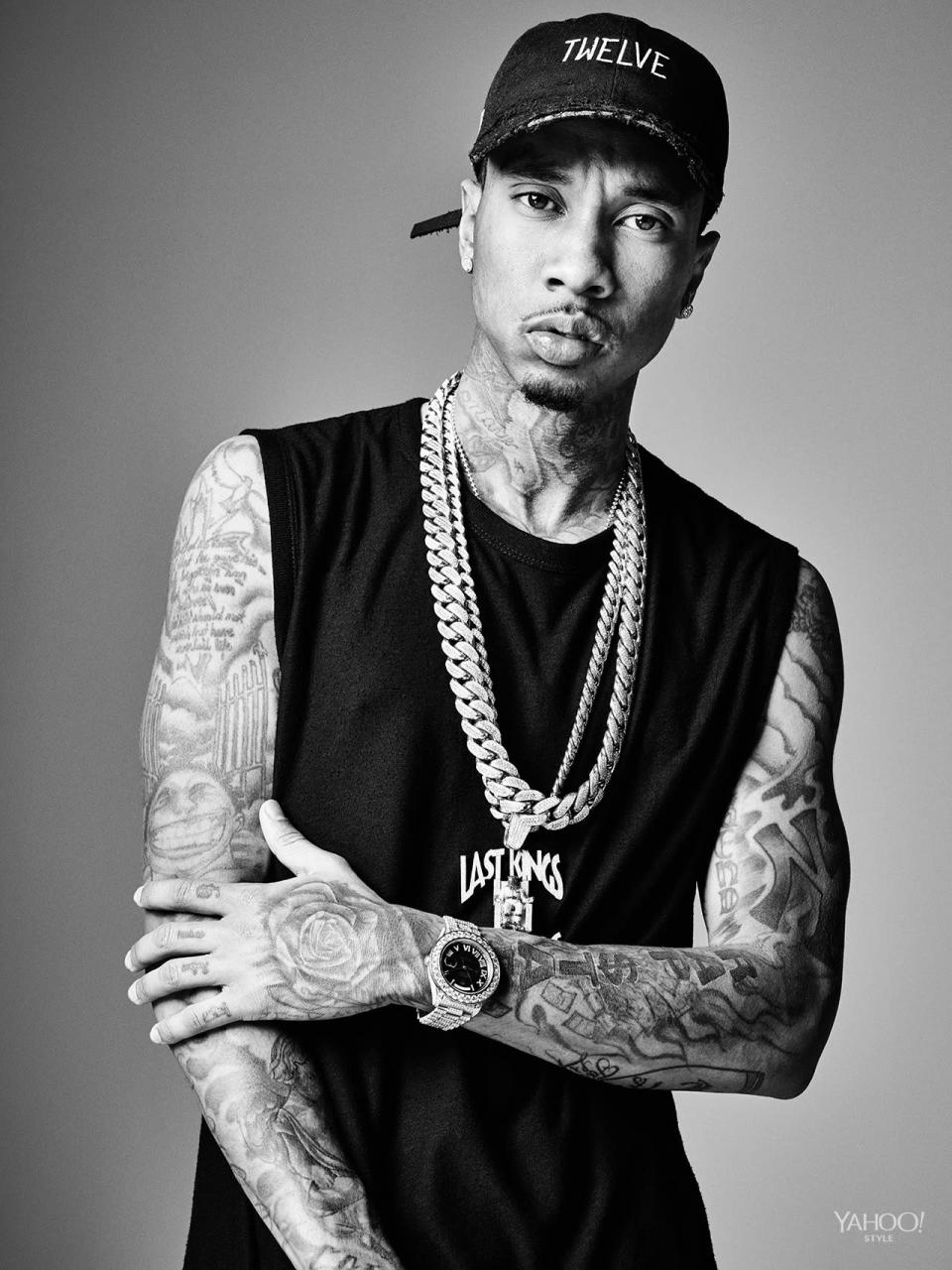 Tyga in T by Alexander Wang.