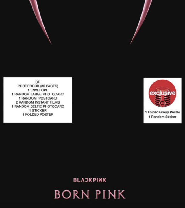 Blackpink 2nd Album Born Pink [Box Set ver.] Official Poster - Photo  Concept Black