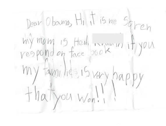 <strong>Author</strong>: Soren  <strong>Age</strong>: 7  <a href="http://www.huffingtonpost.com/2013/06/18/cute-kid-note-of-the-day-facebook-obama_n_3456113.html?1371562403" target="_blank"><em>Click here to read the full note </em></a>