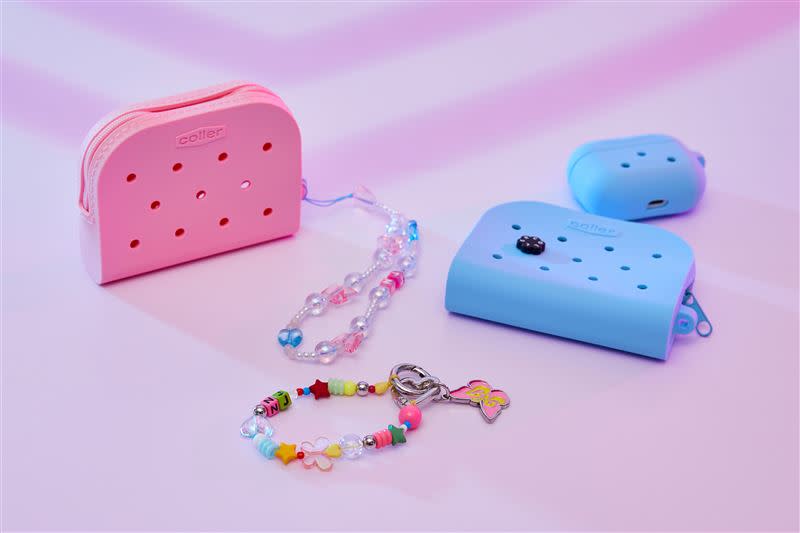 COLLER silicon pouch & NJ Get Up beads key rings。（圖／品牌提供）
