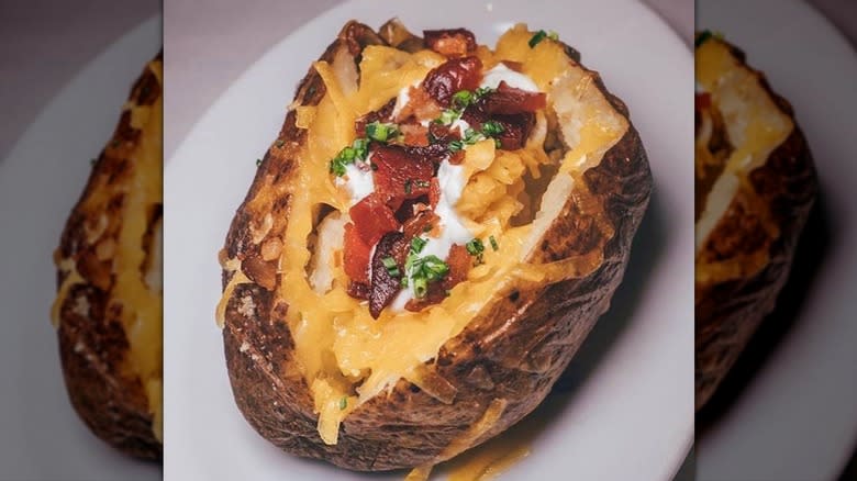 Ocean Prime loaded baked potato