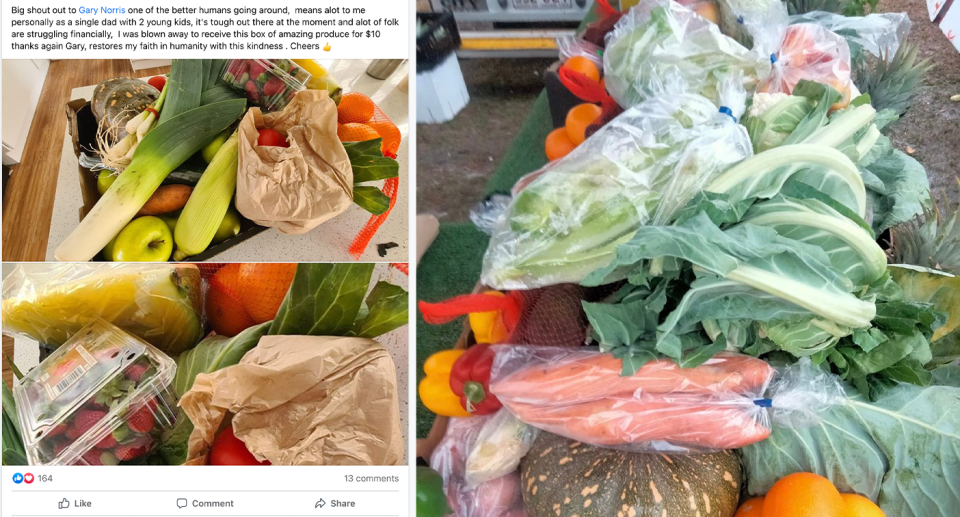 A Sunshine Coast local has attracted praise for his bargain produce. Source: Gary Norris / Facebook. 