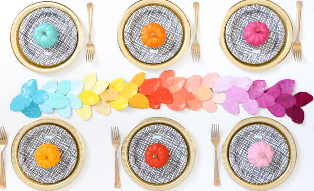 Ombré Leaf Table Runner