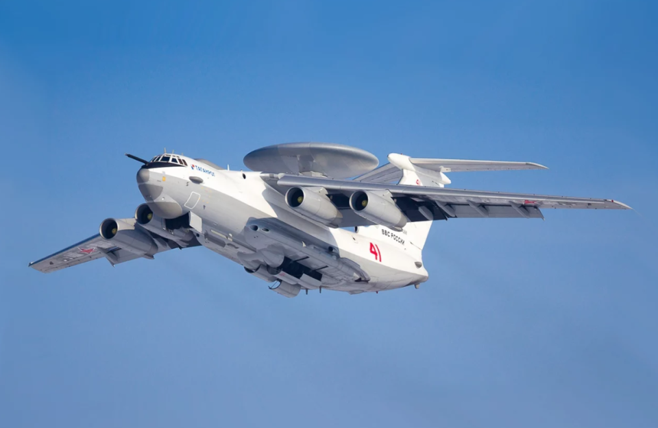 Russian airborne early warning and control aircraft Beriev A-50U on March 10, 2017. (Sergey Lutsenko/Wikimedia Commons)