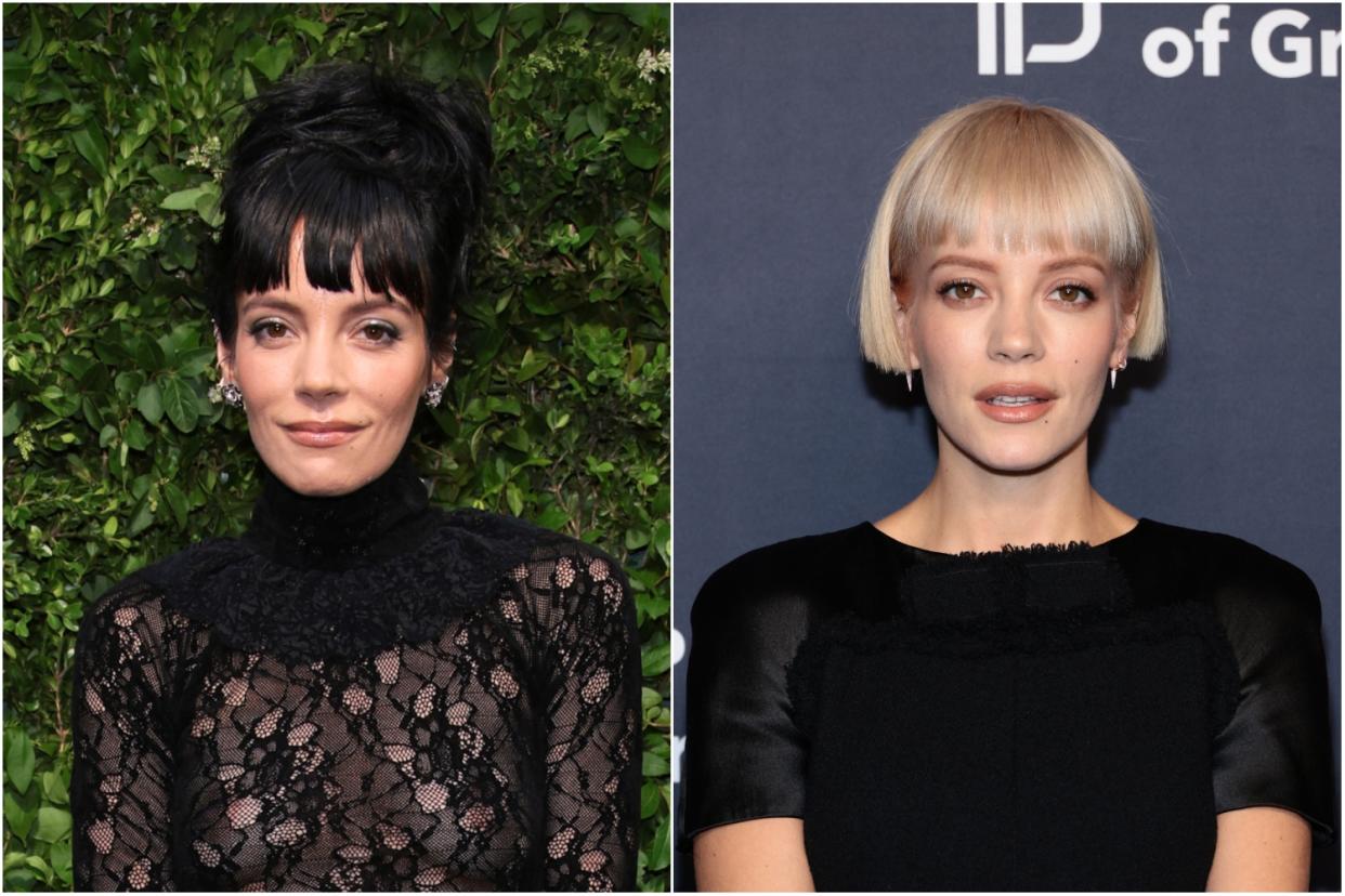 Lily Allen hair transformation