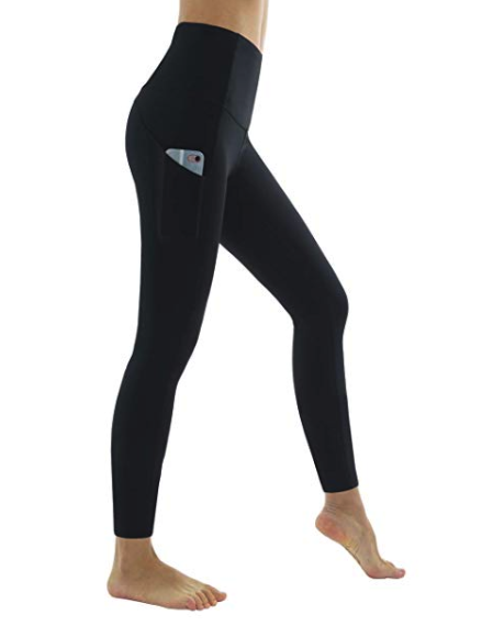 5) Solid Black Workout Legging