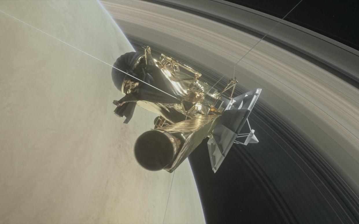 Nasa's Cassini spacecraft is set for destruction after making a final plunge into Saturn's orbit - AFP