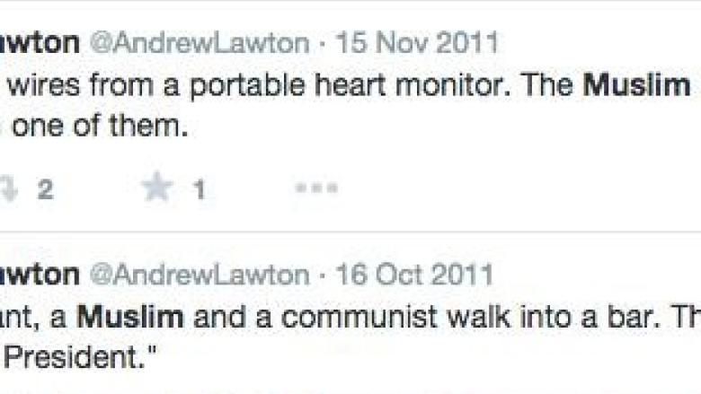 London Muslims riled over Andrew Lawton's 'disgusting' deleted tweets