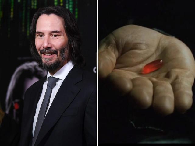 Keanu Reeves says 'The Matrix' directors gave him the red pill from the first movie