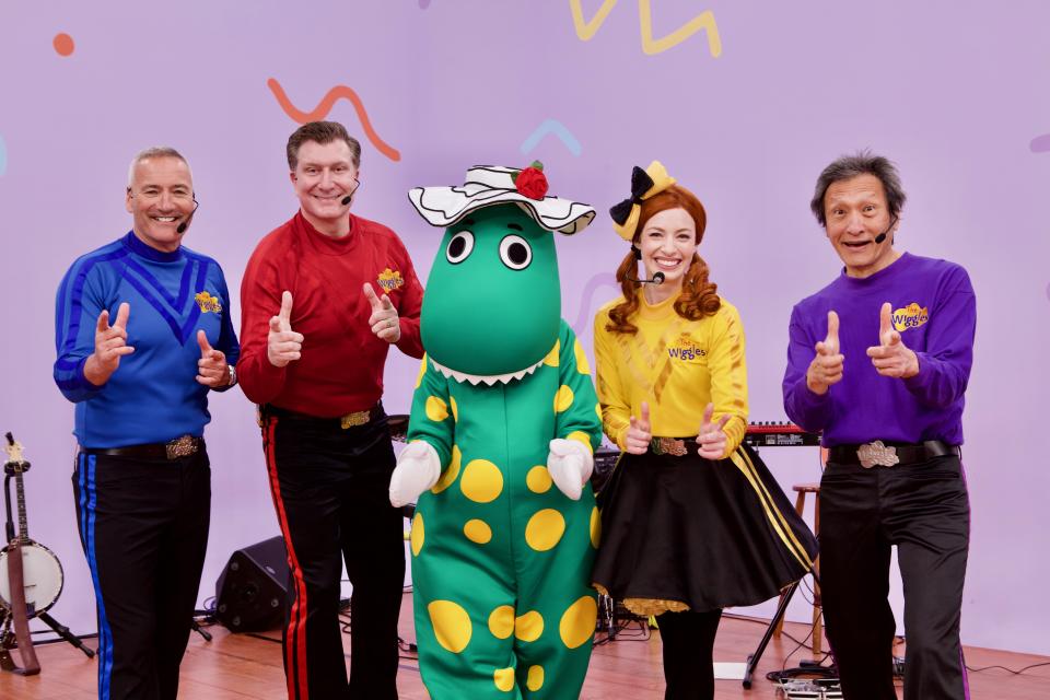 Original purple Wiggle Jeff Fatt replaces new dad Lachy Gillespie