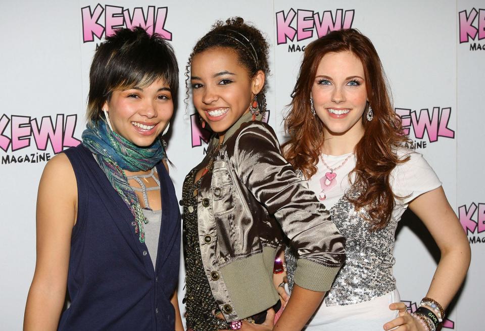 Performers of the band "The Stunners" - Hayley Kiyoko,Tinashe and Kelsey Sanders attend the Boo Boo Stewart birthday celebration held at The Gibson Showroom on January 25, 2008 in Beverly Hills, California.