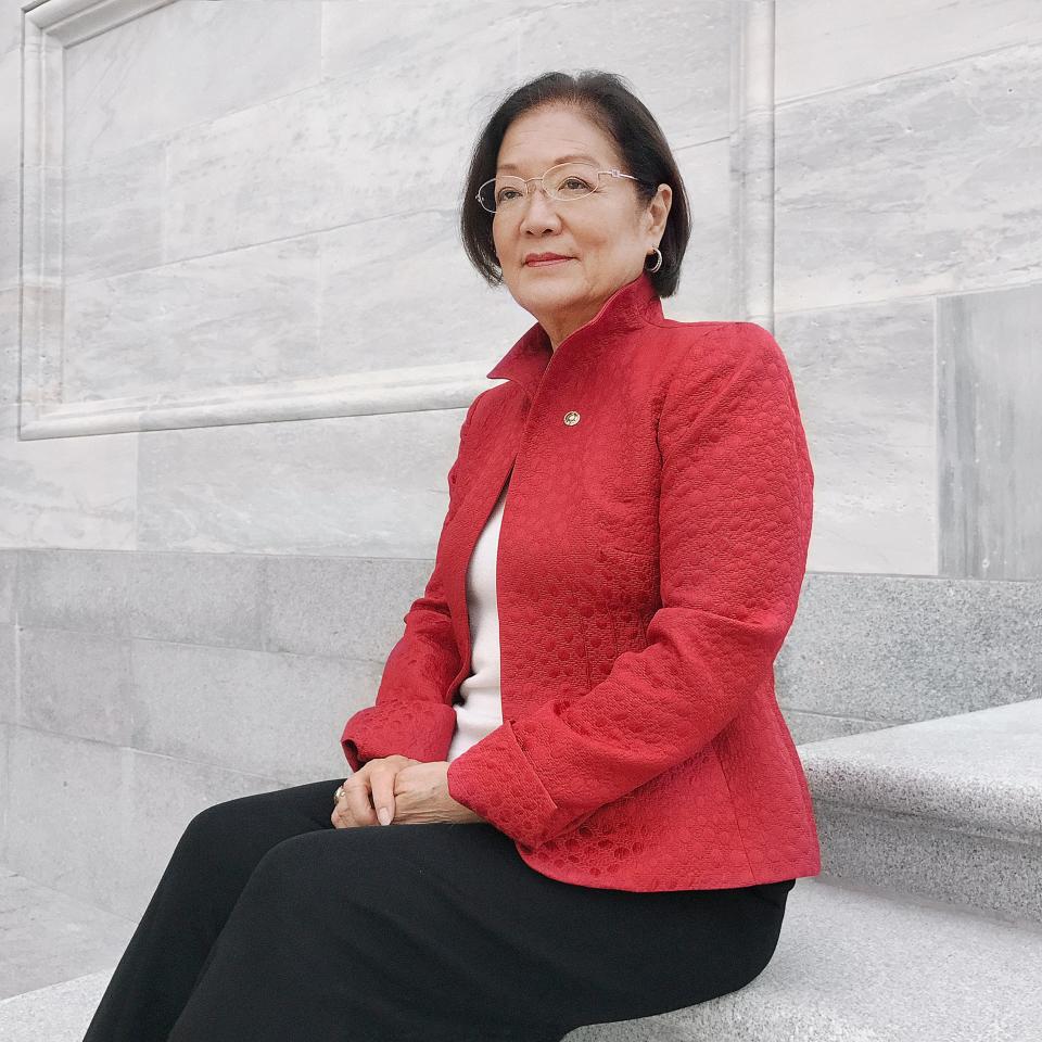 Portrait of Senator Mazie Hirono, photographed on the steps of The Capitol, Washington, D.C., October 6, 2016.