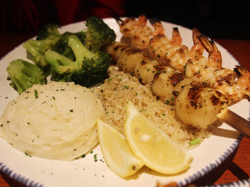 red lobster times square shrimp scallop skewers