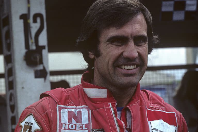 Carlos Reutemann en el Grand Prix de Alemania, en Hockenheimring, el 10 de agosto de 1980