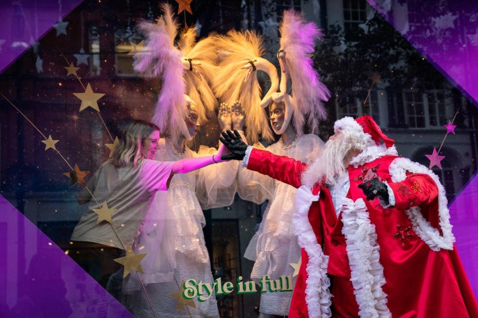 Selfridges has unveiled its ‘Christmas of Dreams’ window displays (Aaron Chown/PA) (PA Wire)