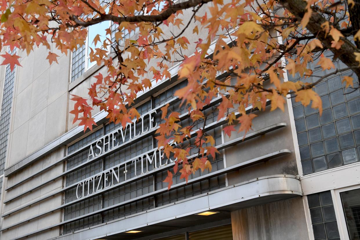 The Asheville Citizen Times building located at 14 O Henry Ave. downtown on Wednesday, Nov. 6, 2017. 