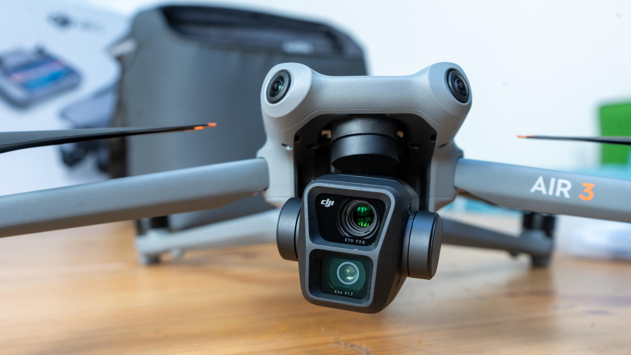  DJI Air 3 drone on a table 