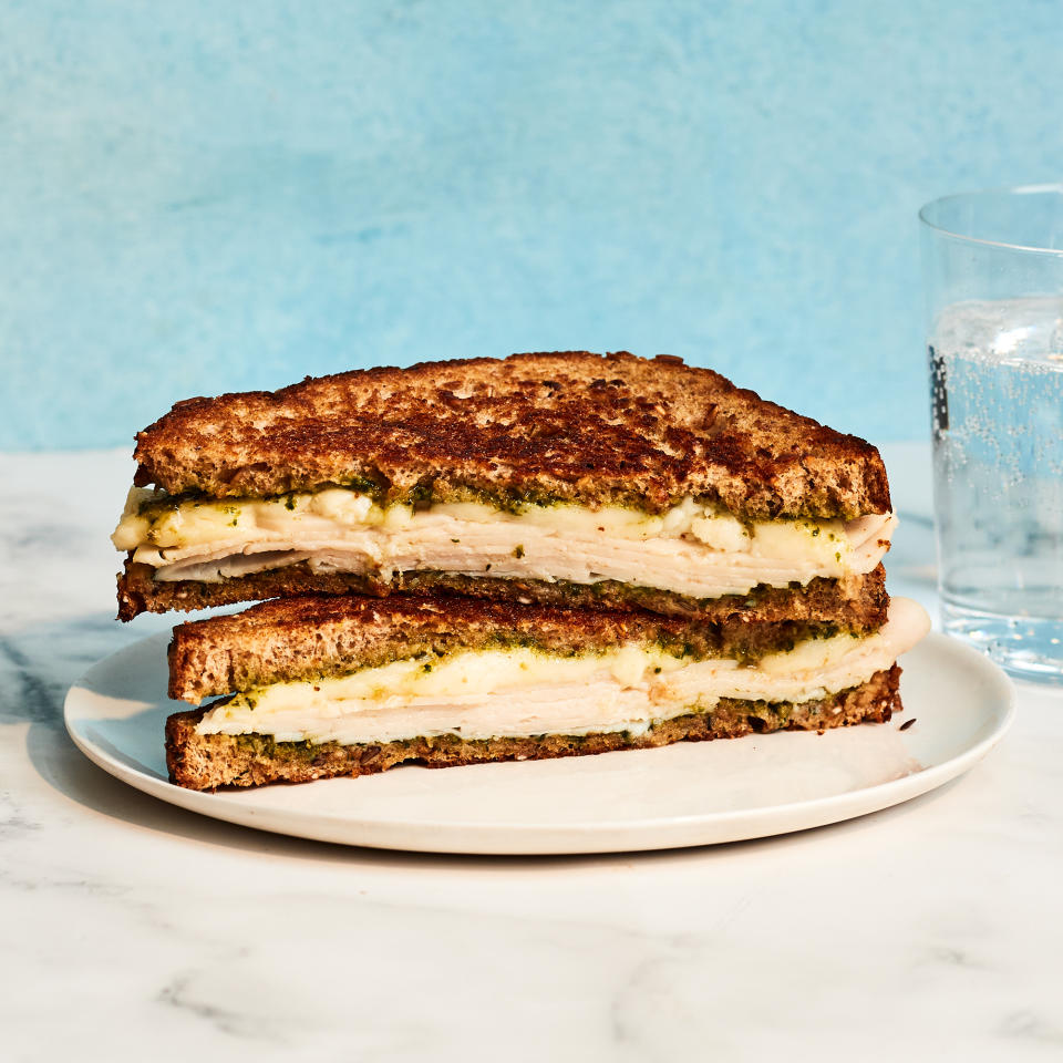 Hot Turkey Pesto Sandwich