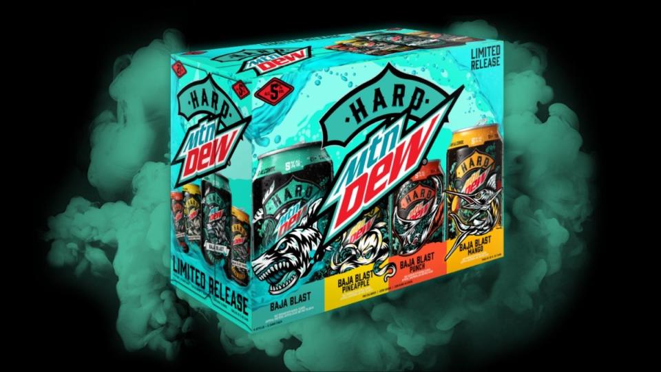 Hard MTN Dew Baja Blast Mix Pack flavors now available year-round