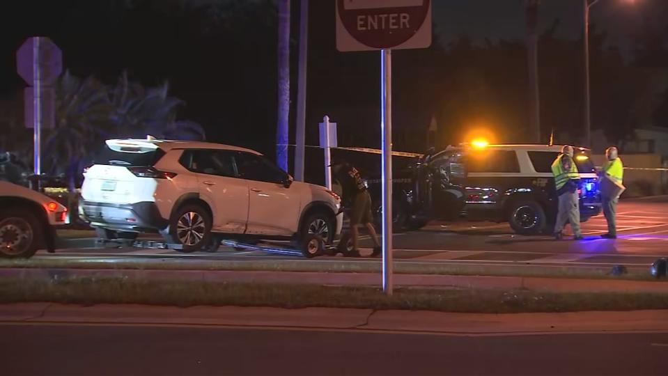 Troopers shut down a stretch of Goldenrod Road early Friday.