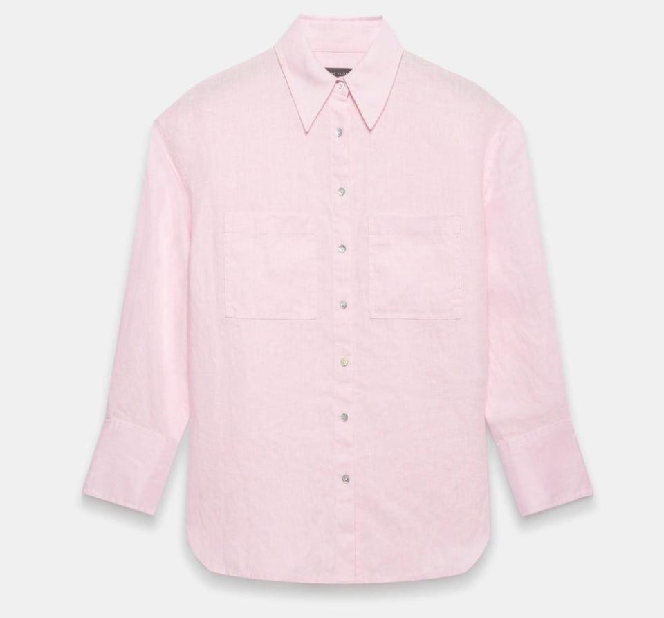 Pink linen shirt, £79, Mint Velvet