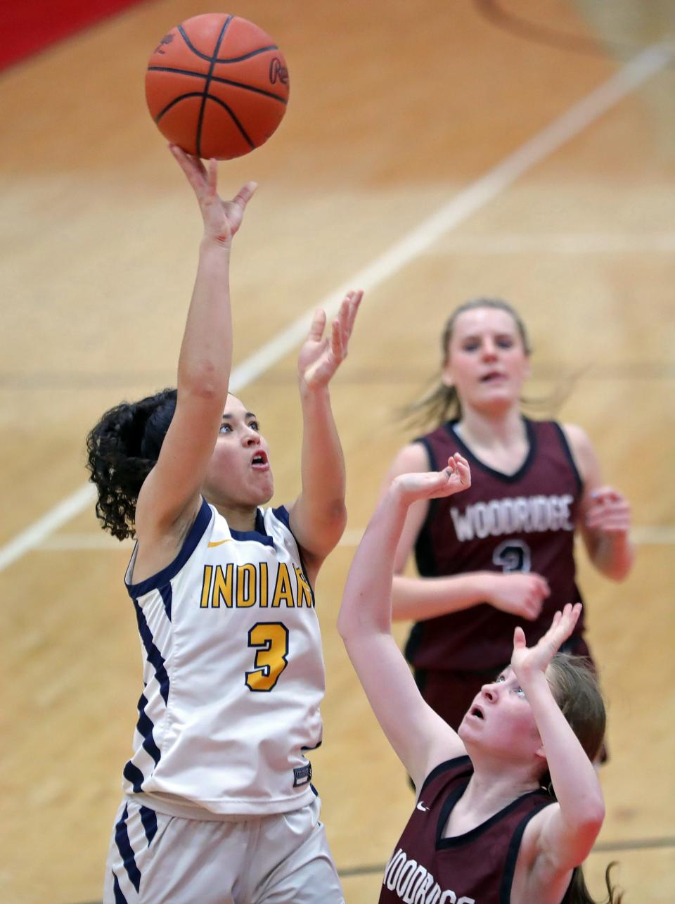 Izzy Callaway led Copley with 22 points and helped the squad overcome a bad first quarter during a 47-40 regional semifinal win over Bellevue.