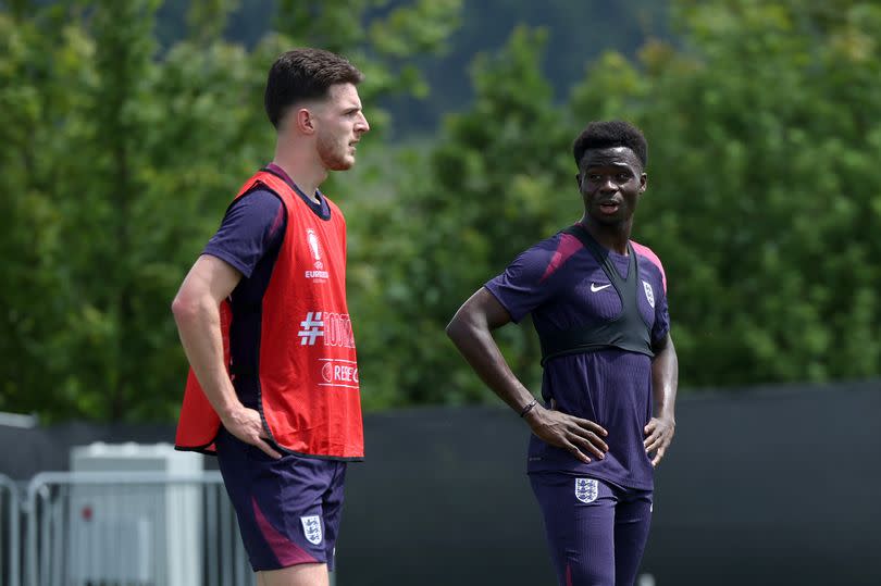 Declan Rice and Bukayo Saka could return late for Arsenal after Engand's Euro 2024 matchup