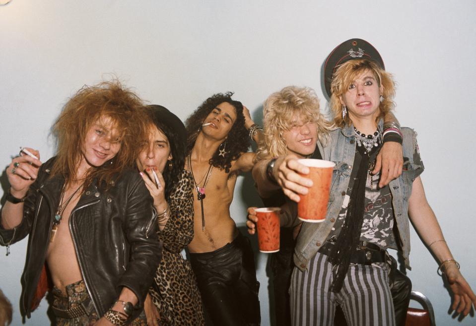 Guns N’ Roses in 1985. (Photo: Jack Lue/Michael Ochs Archives/Getty Images)