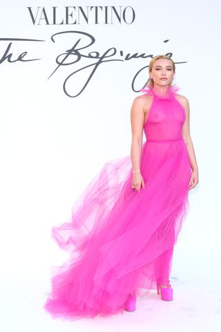 Florence Pugh Speaks Out on Her Viral Sheer Valentino Pink Dress